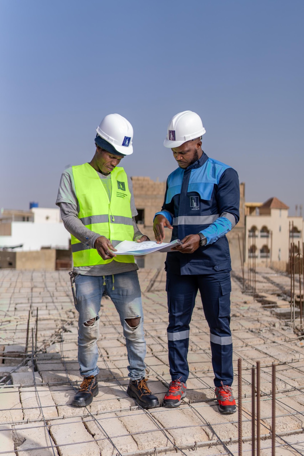 Construction d'une maison par les équipes Cissko